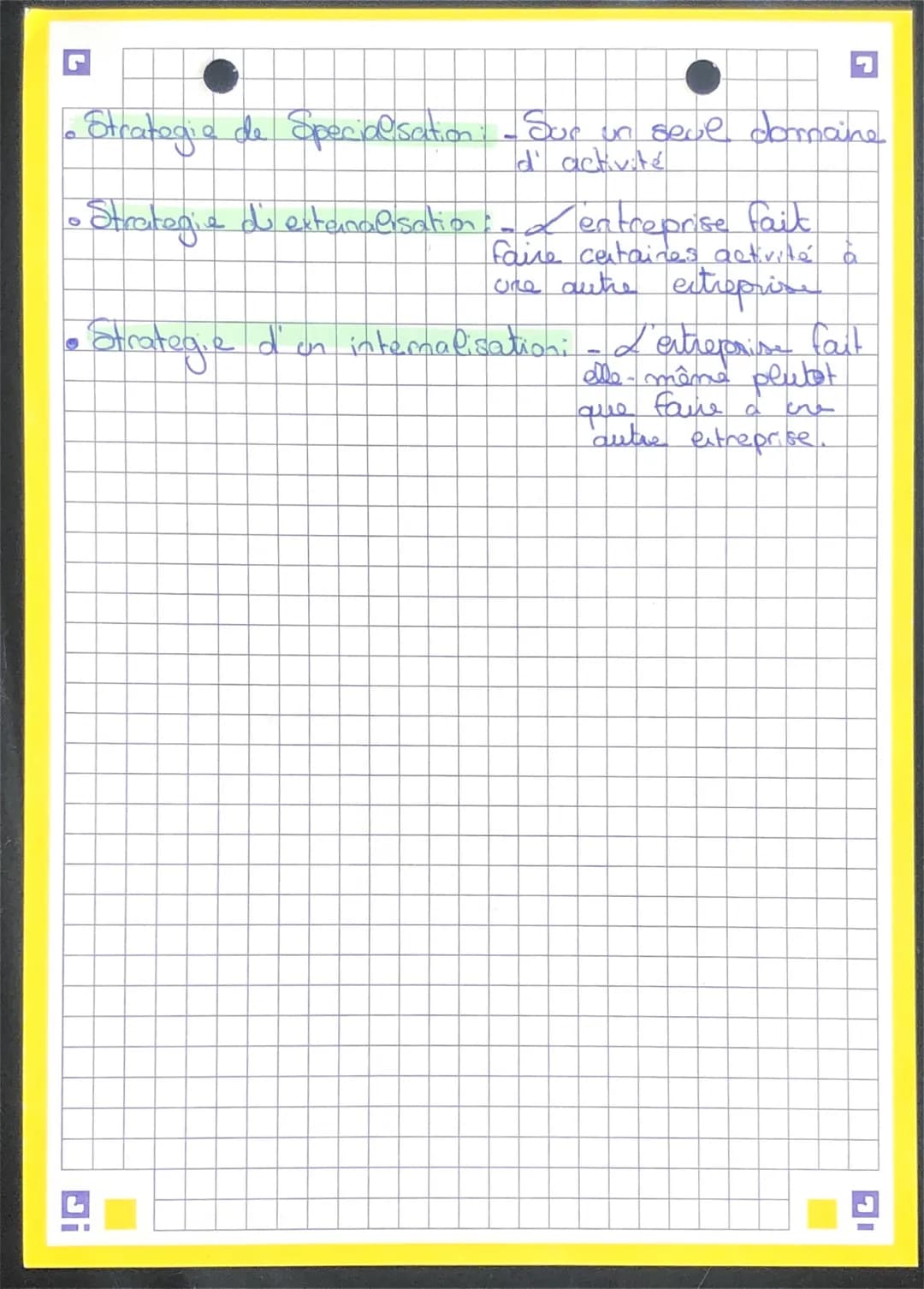 Chapitre 8
des choix strategiques de l'entreprise
1. Comment l entreprise intervient-elle
Ses differents marchés ?
Strategie globales →→Segm