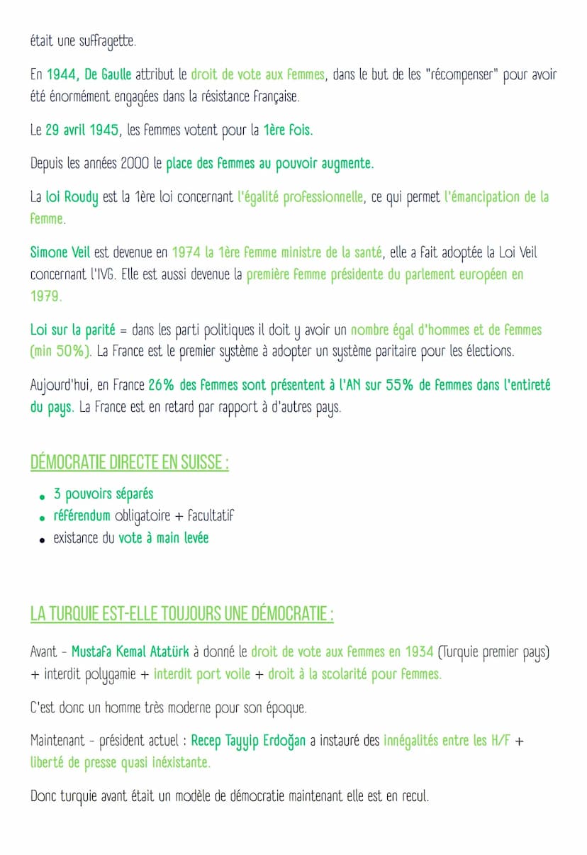 Minis exposés d'eme sur la
démocratic
PLURALISME POLITIQUE EN FRANCE :
Pluralisme politique = accepter plusieurs partis/opinions (un des fon