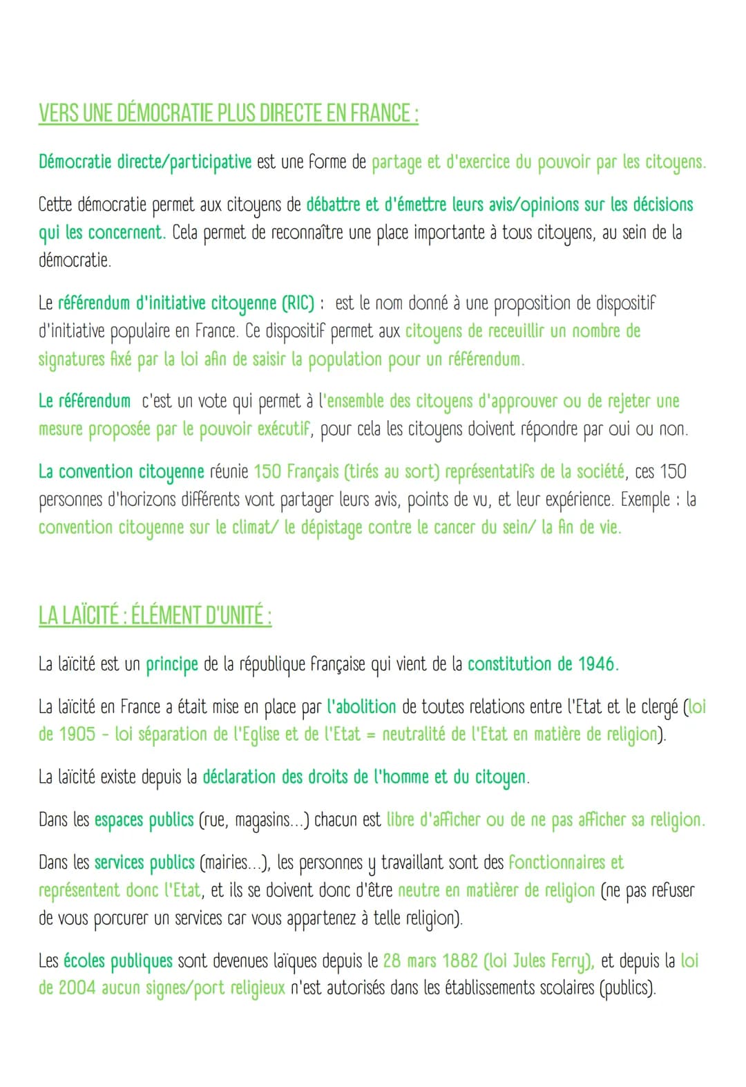 Minis exposés d'eme sur la
démocratic
PLURALISME POLITIQUE EN FRANCE :
Pluralisme politique = accepter plusieurs partis/opinions (un des fon