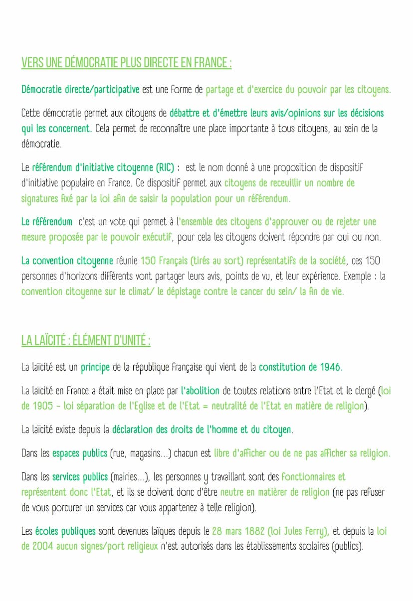Minis exposés d'eme sur la
démocratic
PLURALISME POLITIQUE EN FRANCE :
Pluralisme politique = accepter plusieurs partis/opinions (un des fon