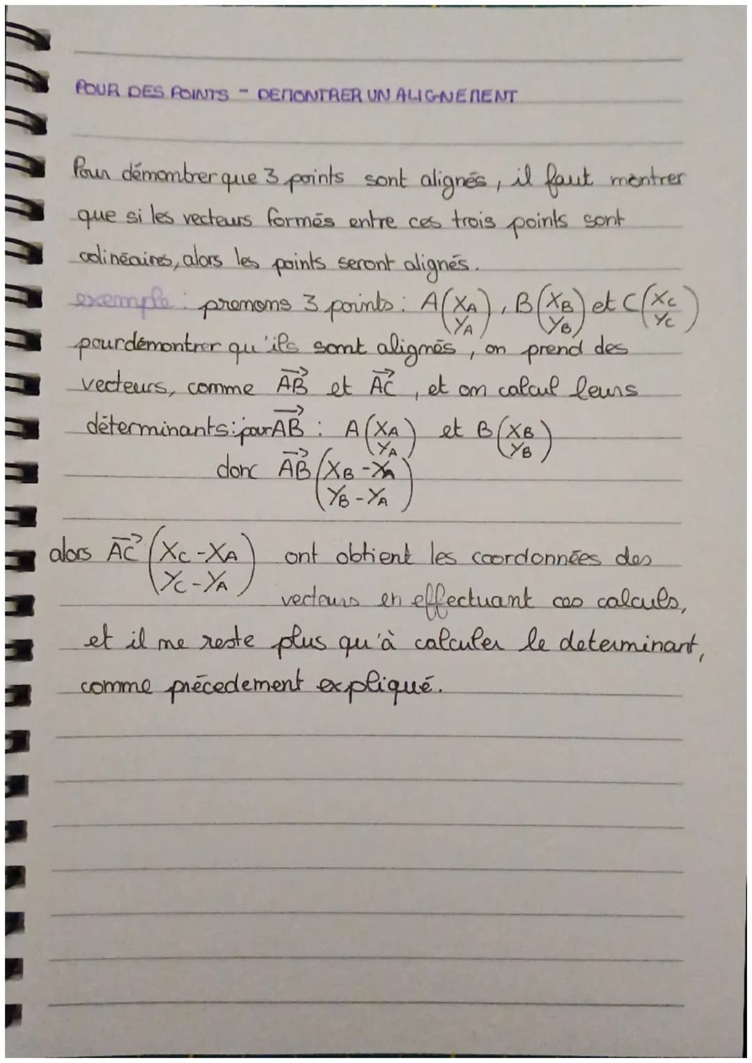 Maths
colinearité de vecteurs
LE VECTEUR
Un vecteur est une grandeur
qui a une direction et une
longueur. Il est souvent
représenté par une 