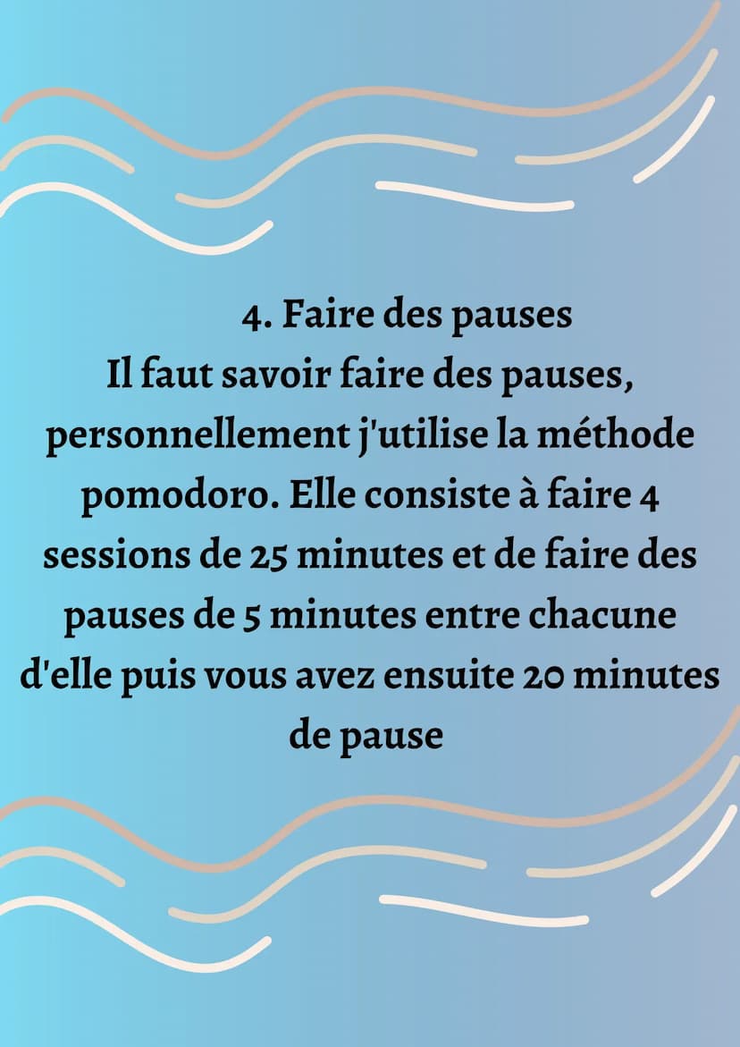 Comment être productif ?
<3 1. Faire un
planning
Le planning c'est le
B.A BA de
l'organisation,moi
personnellement
j'utilise un
planning
sem