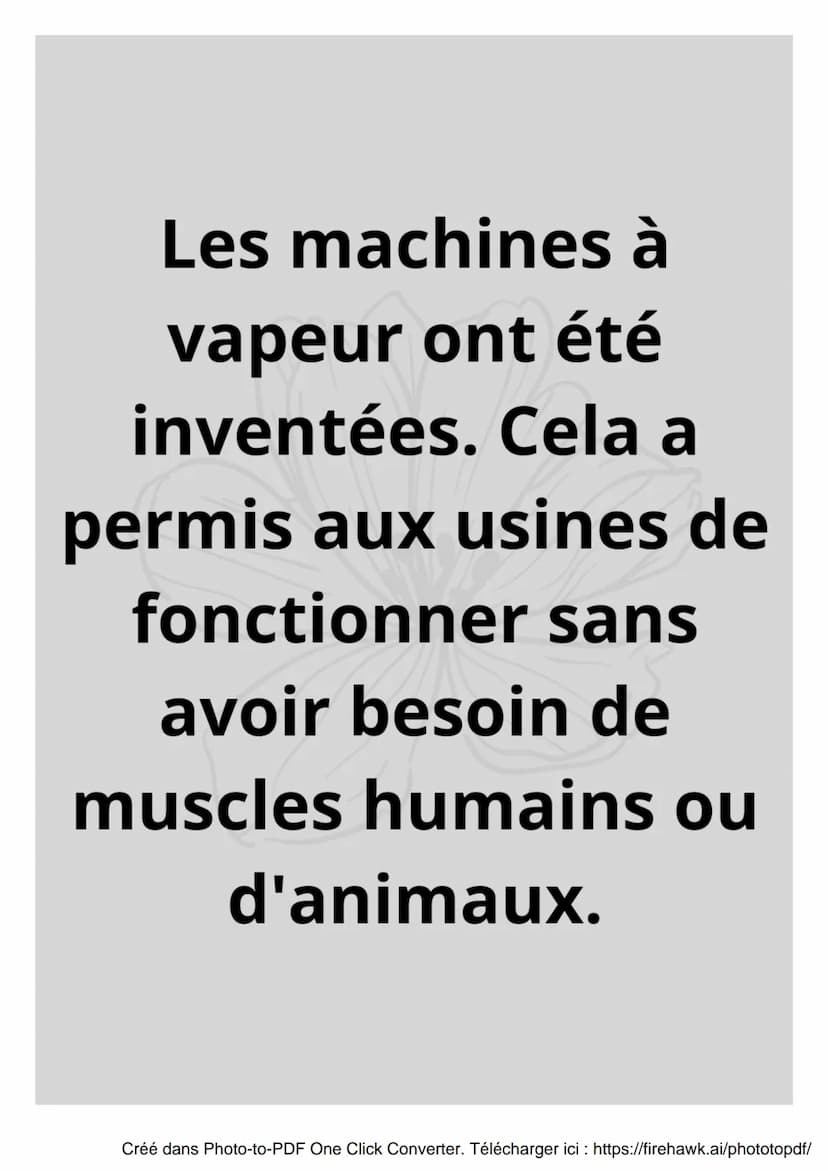 La Révolution
Industrielle
|||||||
00
Créé dans Photo-to-PDF One Click Converter. Télécharger ici : https://firehawk.ai/phototopdf/ La Révol