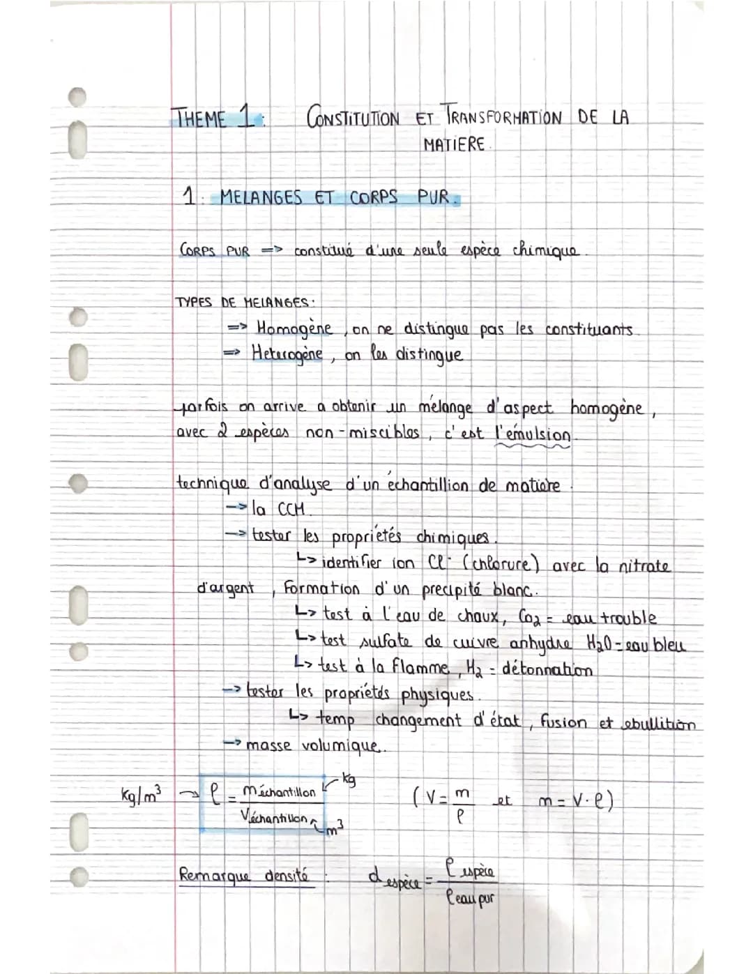 Physique Chimie 2nd