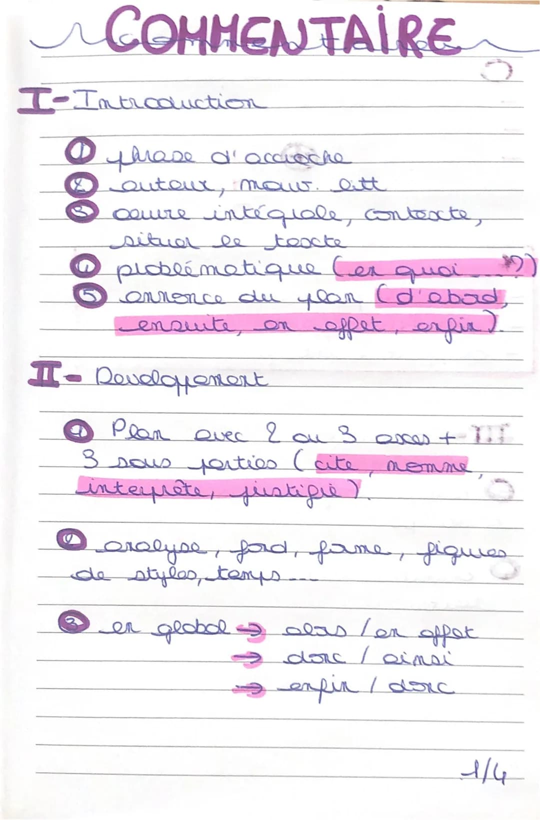 COMMENTAIRE
thrase d'accroche
outoux, mow. litt
I-Introduction
000 00
•
coure intégiale, contexte,
situer le texte
problématique Cer quoi
an