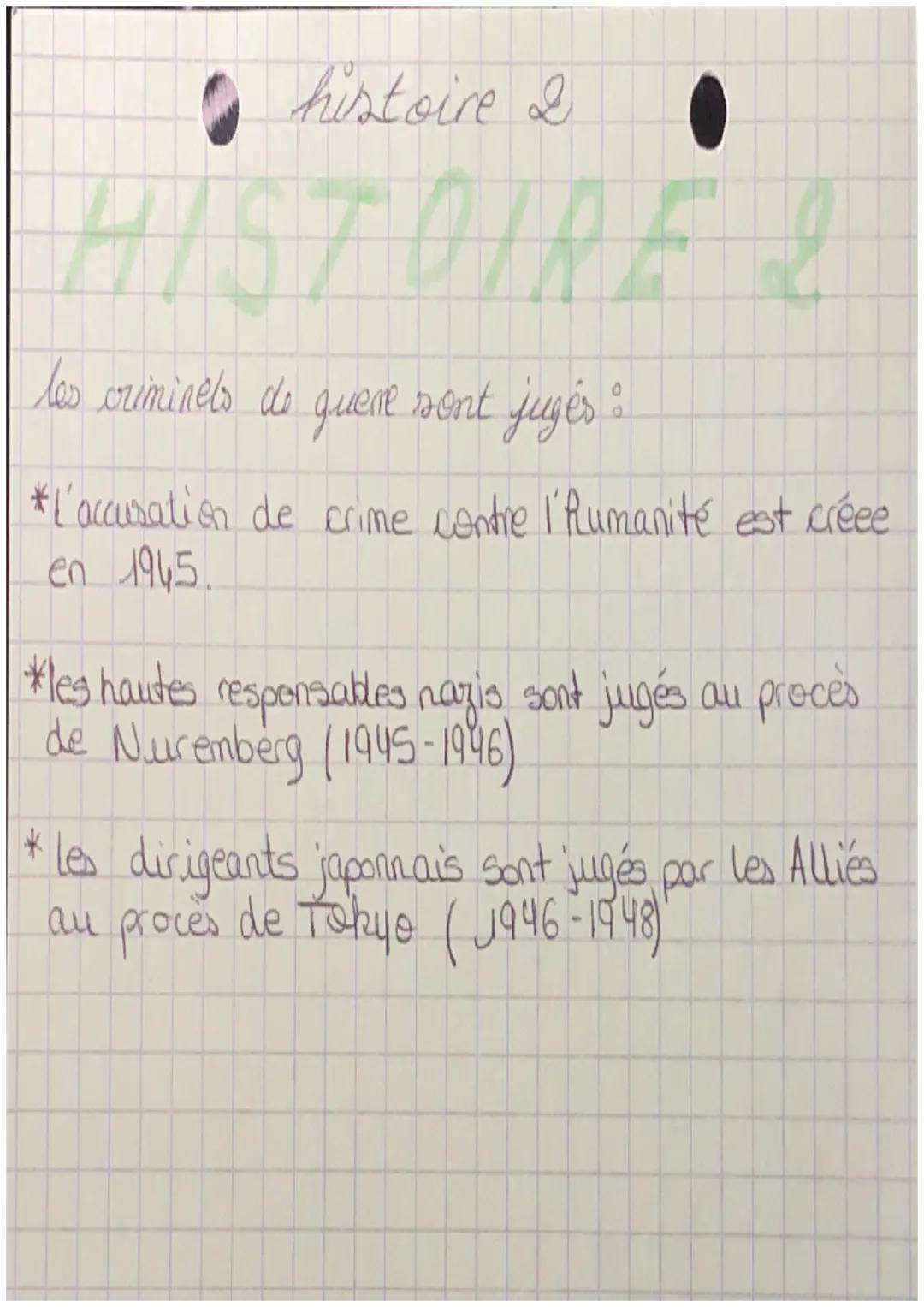 # histoire

8 mai
1945: Capitulation de l'Allemagne, fin de la
guerre en Europe.

6-9 août
19453 bombardements atomiques sur Hiroshima
et Na