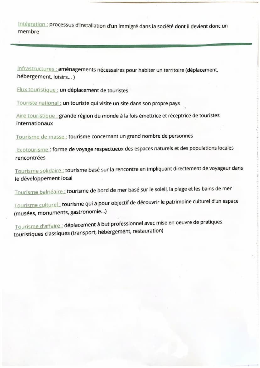 Définitions:
Geographie
Les mobilités humaines transnationales
Emigré personne qui quitte son pays natal
Immigré: personne arrivée dans un p