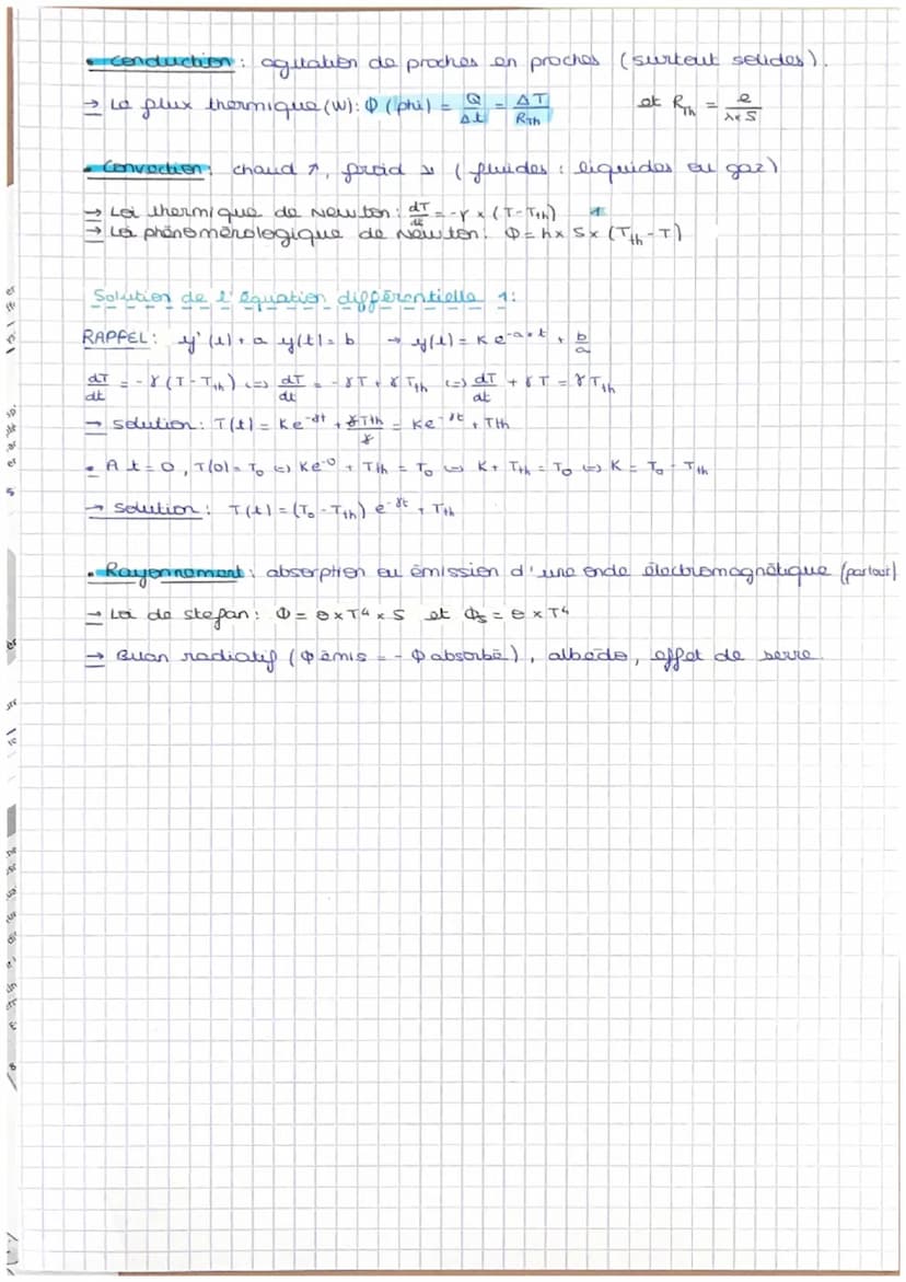 PHYSIQUE
La thermodynamique
I. Qu'est-ce qu' un gaz parpait?
système thermodynamique
Temperature (K): T=0 + 273
Pression (Pa); F = PxS chocs