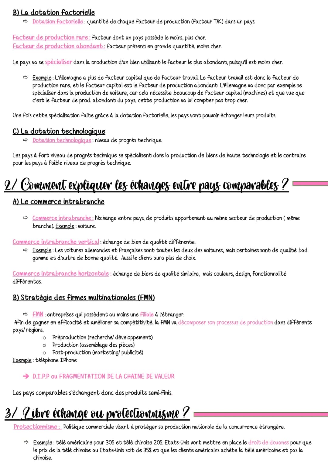 international et de
Chapitre 2: Fondements du commerce
l'internationalisation
de la production ?
Intro / Mondialisation et commerce internat
