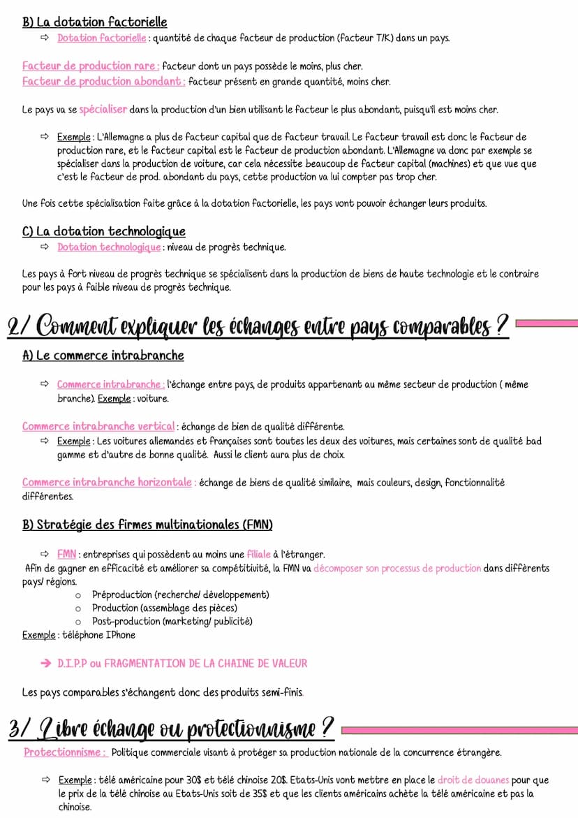 international et de
Chapitre 2: Fondements du commerce
l'internationalisation
de la production ?
Intro / Mondialisation et commerce internat