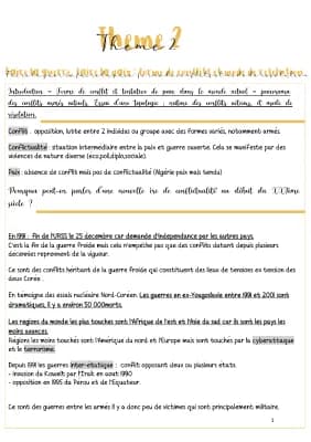 Know Thème 2 Hggsp: faire la guerre, faire la paix : forme de conflit et mode de résolution  thumbnail