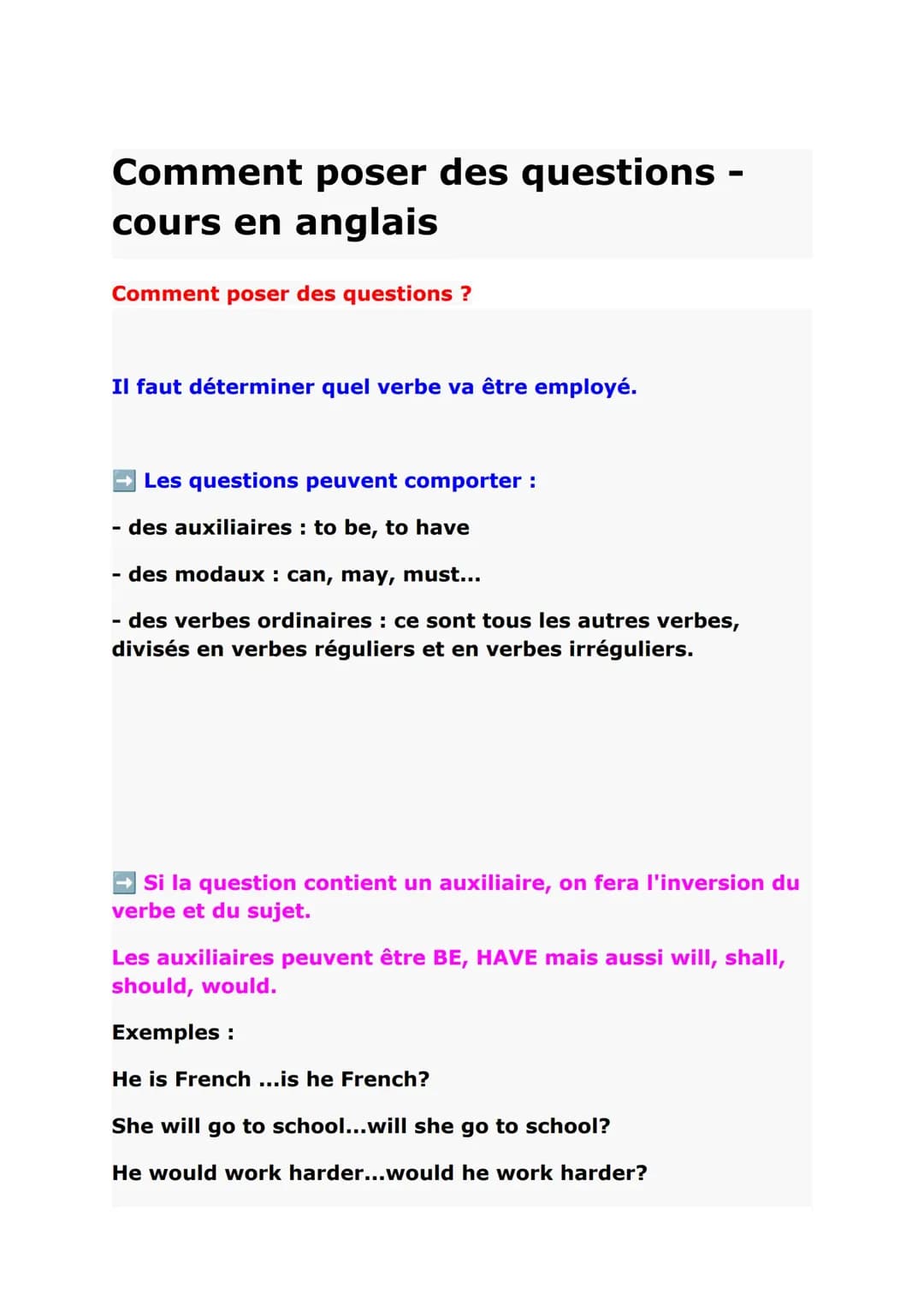 Comment poser des questions en anglais avec 'do' et 'does' ?