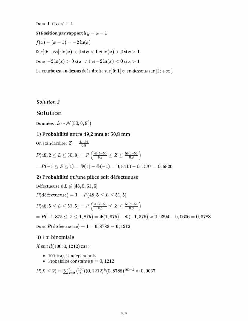 28 May 2025
Examen de préparation au baccalauréat en
maths
Tâche 1
Étude d'une fonction avec logarithme népérien
Soit f la fonction définie 