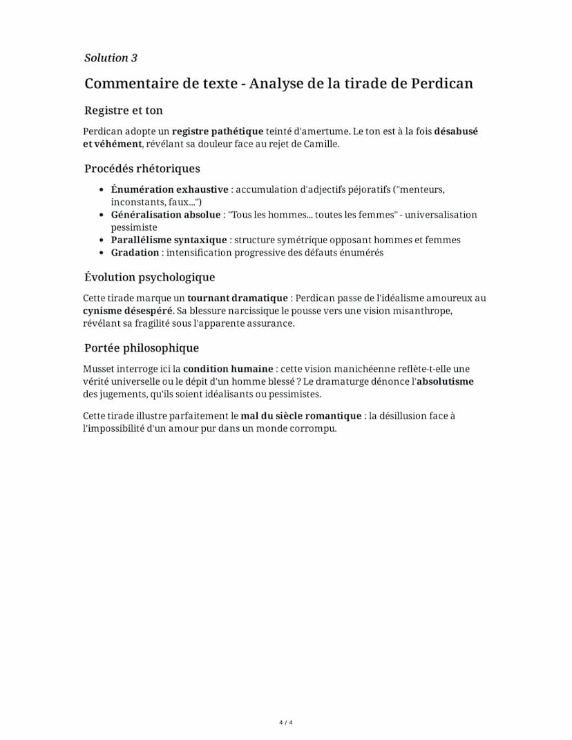 10 June 2025
Dissertation: On ne badine pas avec l'amour
Tâche 1
Analyse littéraire - Personnages et relations
Analysez l'évolution de la re