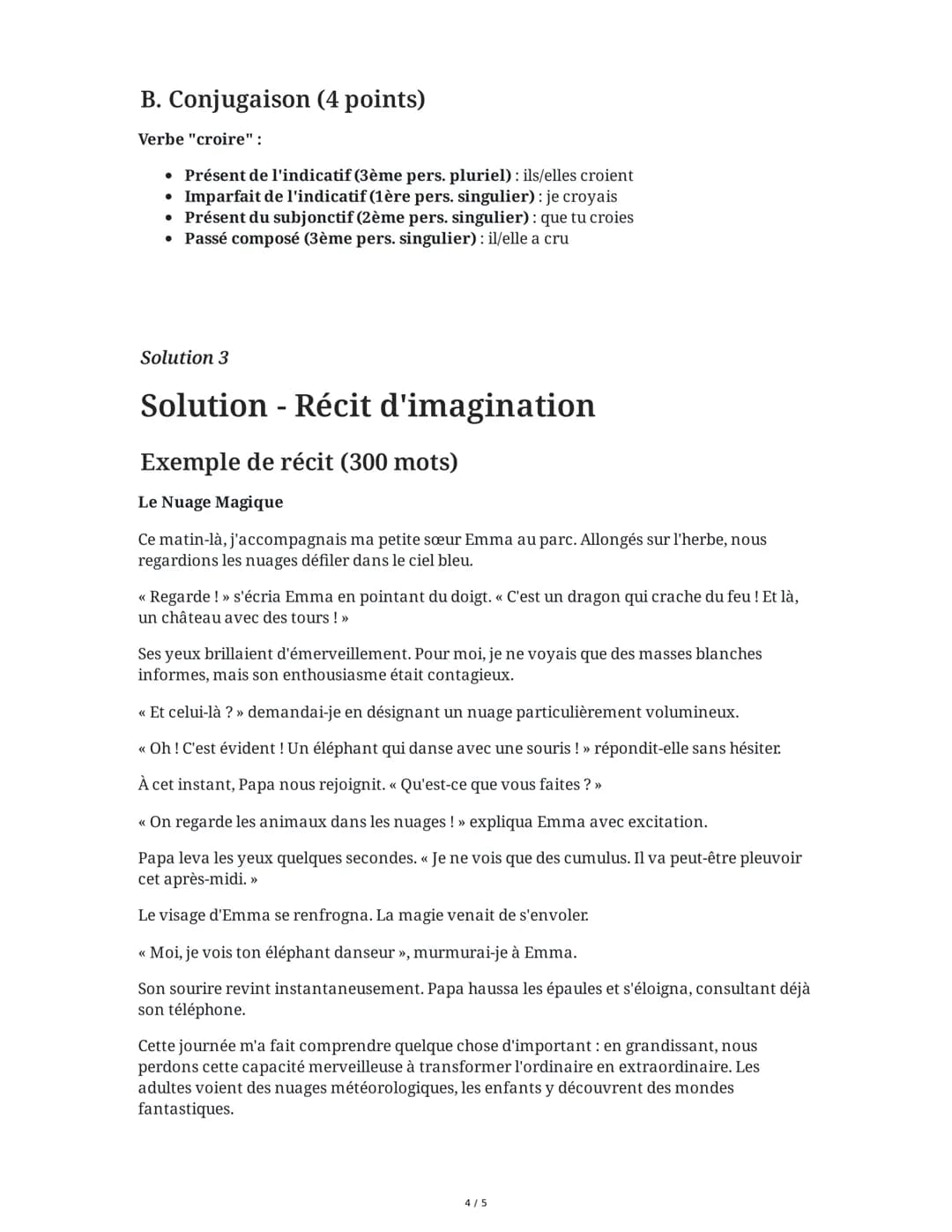 4 June 2025
Brevet Français: Compréhension et Expression
Tâche 1
Compréhension de texte
Lisez attentivement le texte suivant puis répondez a