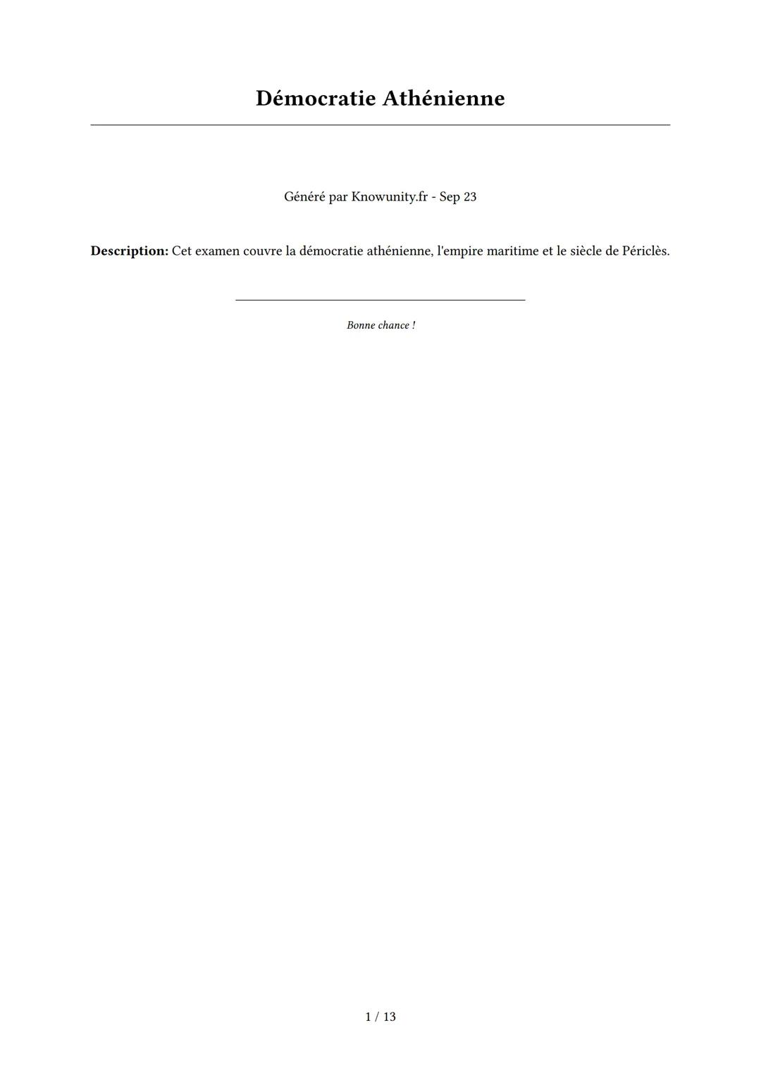 Démocratie Athénienne