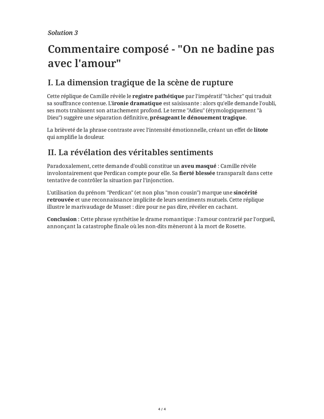 11 June 2025
Dissertations sur << On ne badine pas avec
l'amour >>
Tâche 1
Analyse littéraire - Les personnages et leurs motivations
Analyse