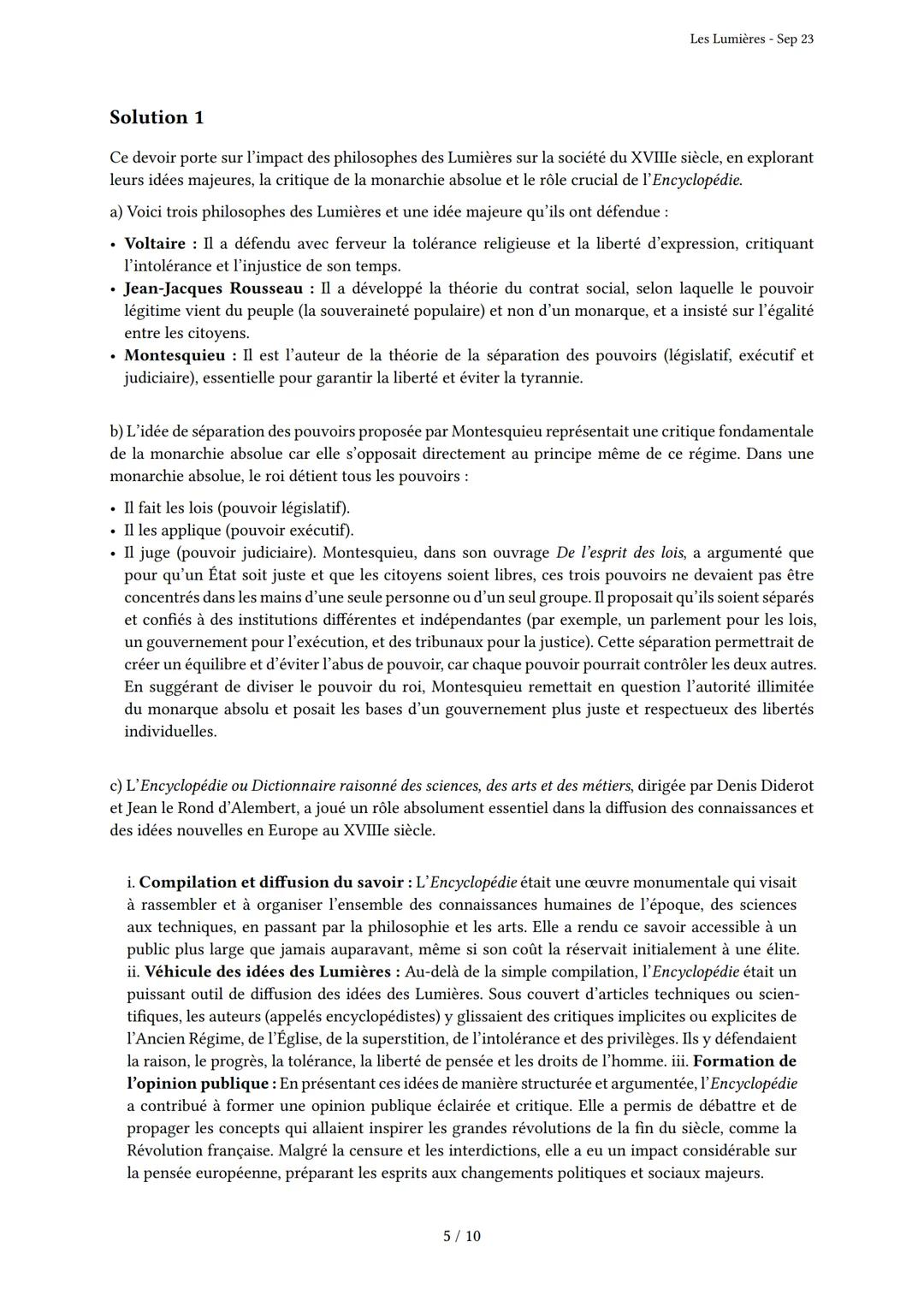 Les Lumières

Généré par Knowunity.fr - Sep 23

Description: Cet examen couvre le sujet des Lumières et leurs concepts clés en Histoire 4ème