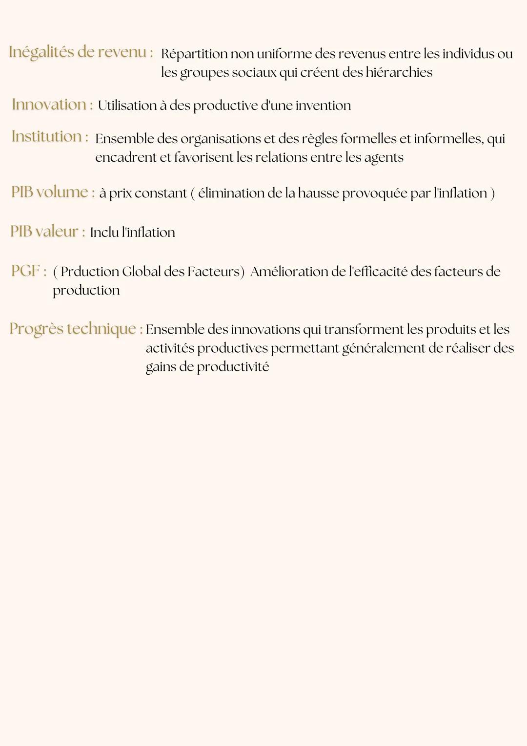 Quels sont les sources et les defis de la croissance
économique ?
Croissance se calcul grâce au TV du PIB réel (Additionnant VA)
Phénomène r