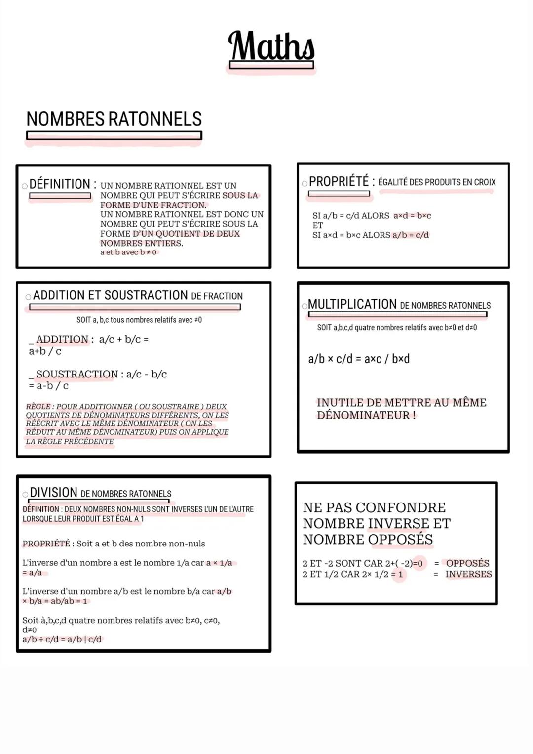 NOMBRES RATONNELS
DÉFINITION: UN NOMBRE RATIONNEL EST UN
NOMBRE QUI PEUT S'ÉCRIRE SOUS LA
FORME D'UNE FRACTION.
UN NOMBRE RATIONNEL EST DONC