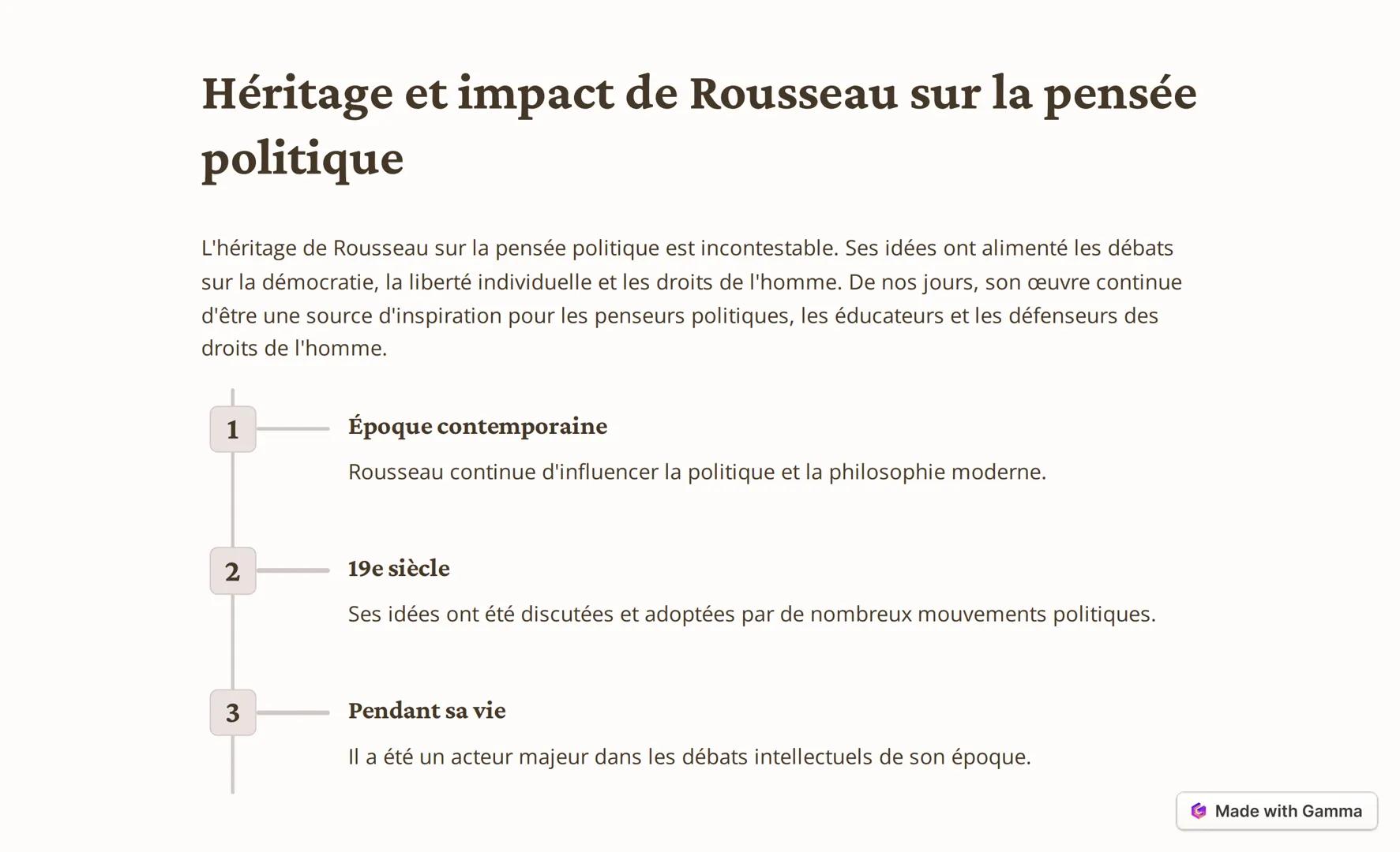 # Biographie de Jean-Jacques Rousseau
Jean-Jacques Rousseau, né le 28 juin 1712 à Genève, était un écrivain, philosophe et musicien
genevoi