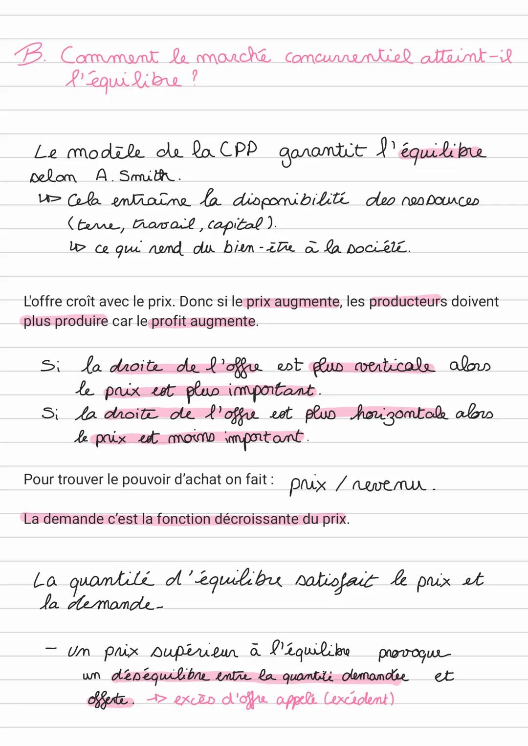 Dosien 2
INTRO:
Def Le marché concurrentiel est un modèle qui repose sur des règles, il
est en équilibre grâce à la loi de l'offre et de la