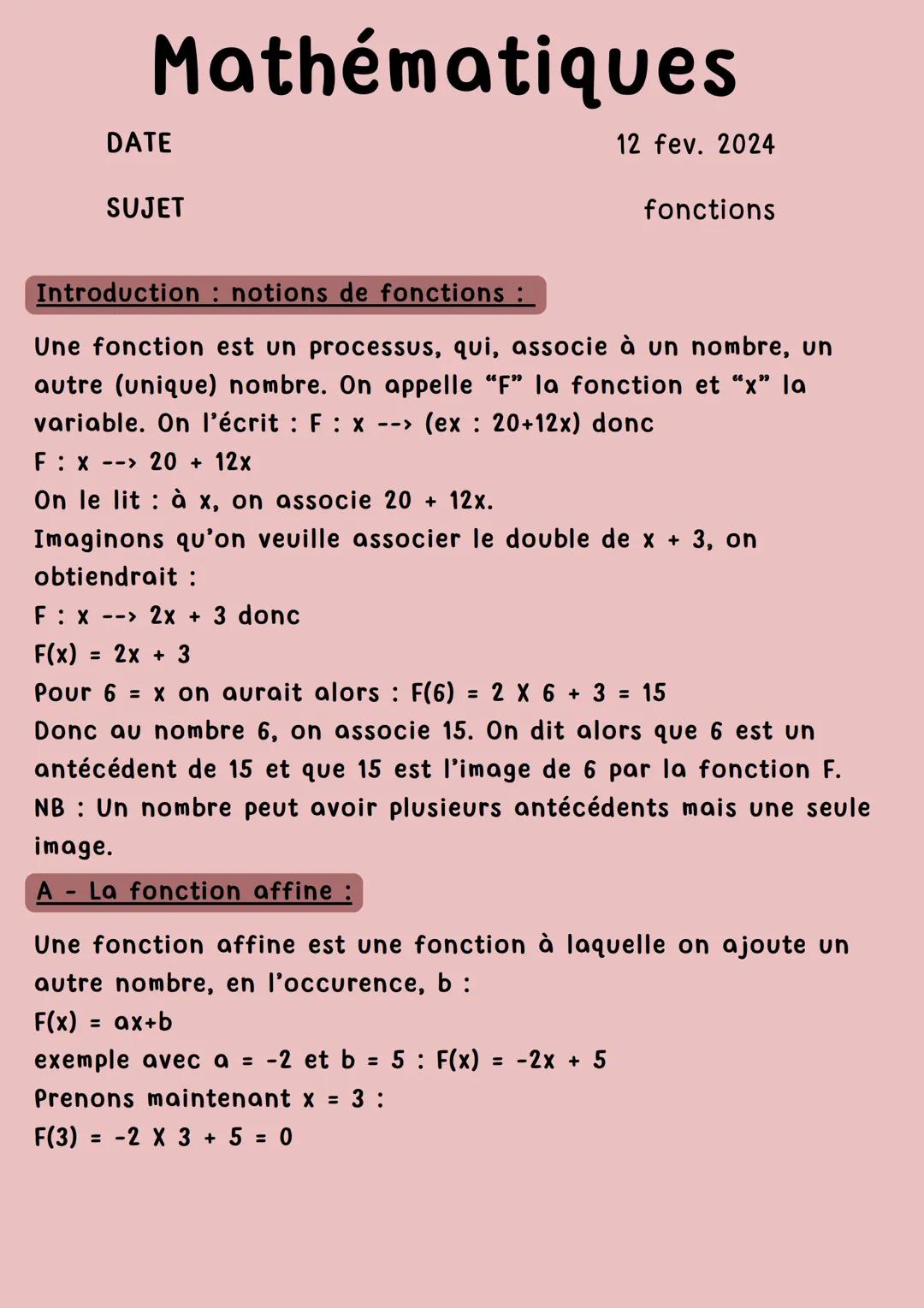 Fonctions De Référence