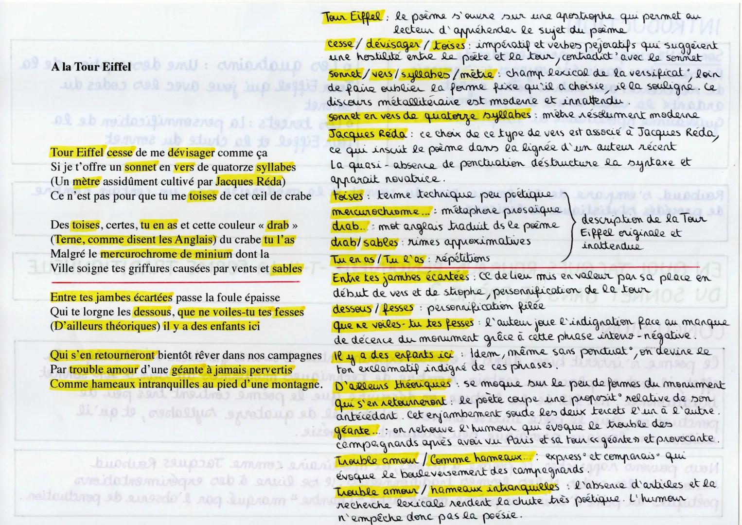 # 09 A la Tour Eiffel asb enll: aniertoup
Tour Eiffel cesse de me dévisager comme ça
Si je t'offre un sonnet en vers de quatorze syllabes
(