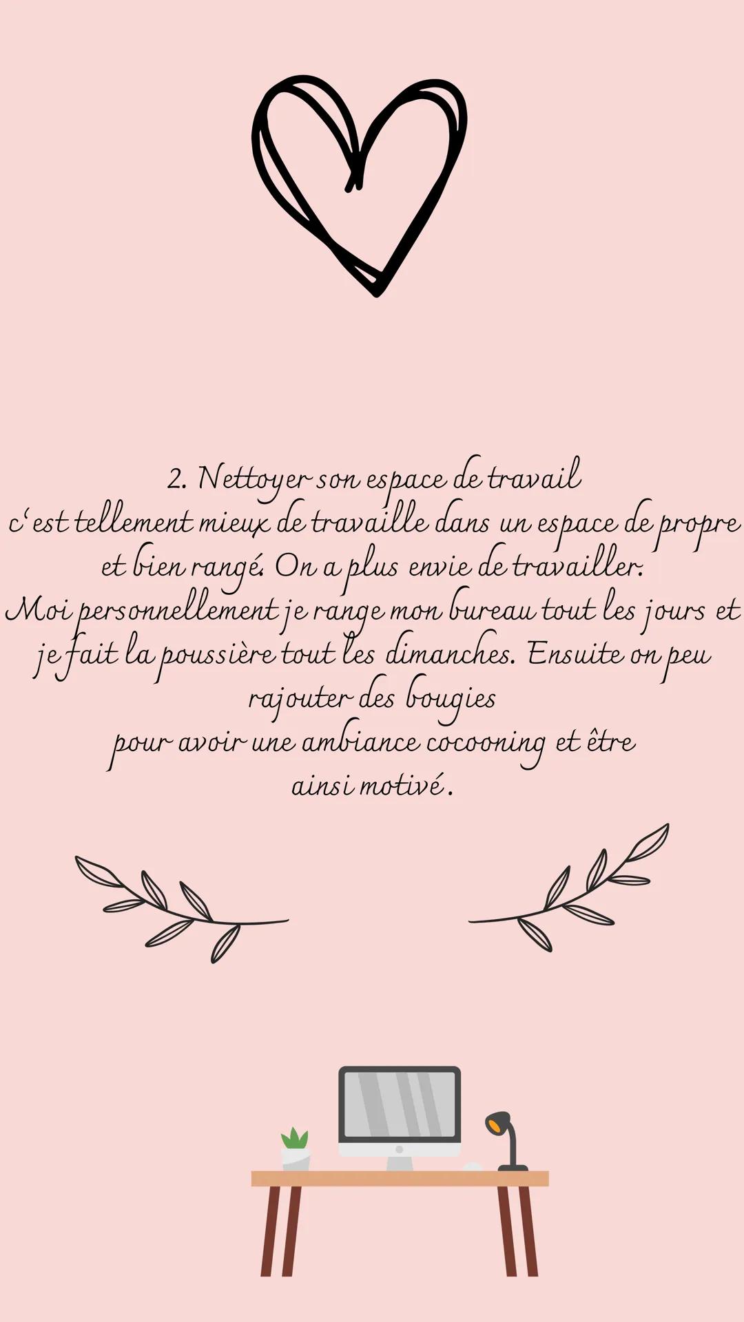 Comment être
organisé
3
Alissa_buble tea 1.
Fair un planning
Le planning c'est la base
de l'organisation moi
Personnellement .
J'etulise un