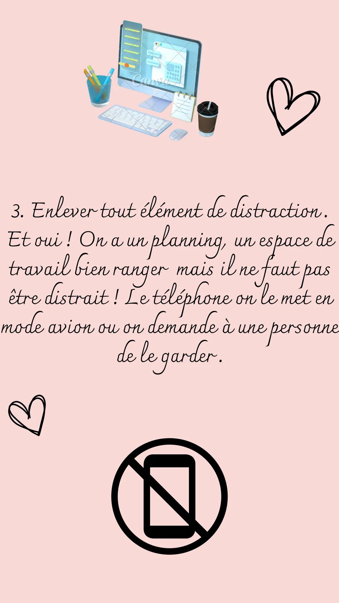 Comment être
organisé
3
Alissa_buble tea 1.
Fair un planning
Le planning c'est la base
de l'organisation moi
Personnellement .
J'etulise un