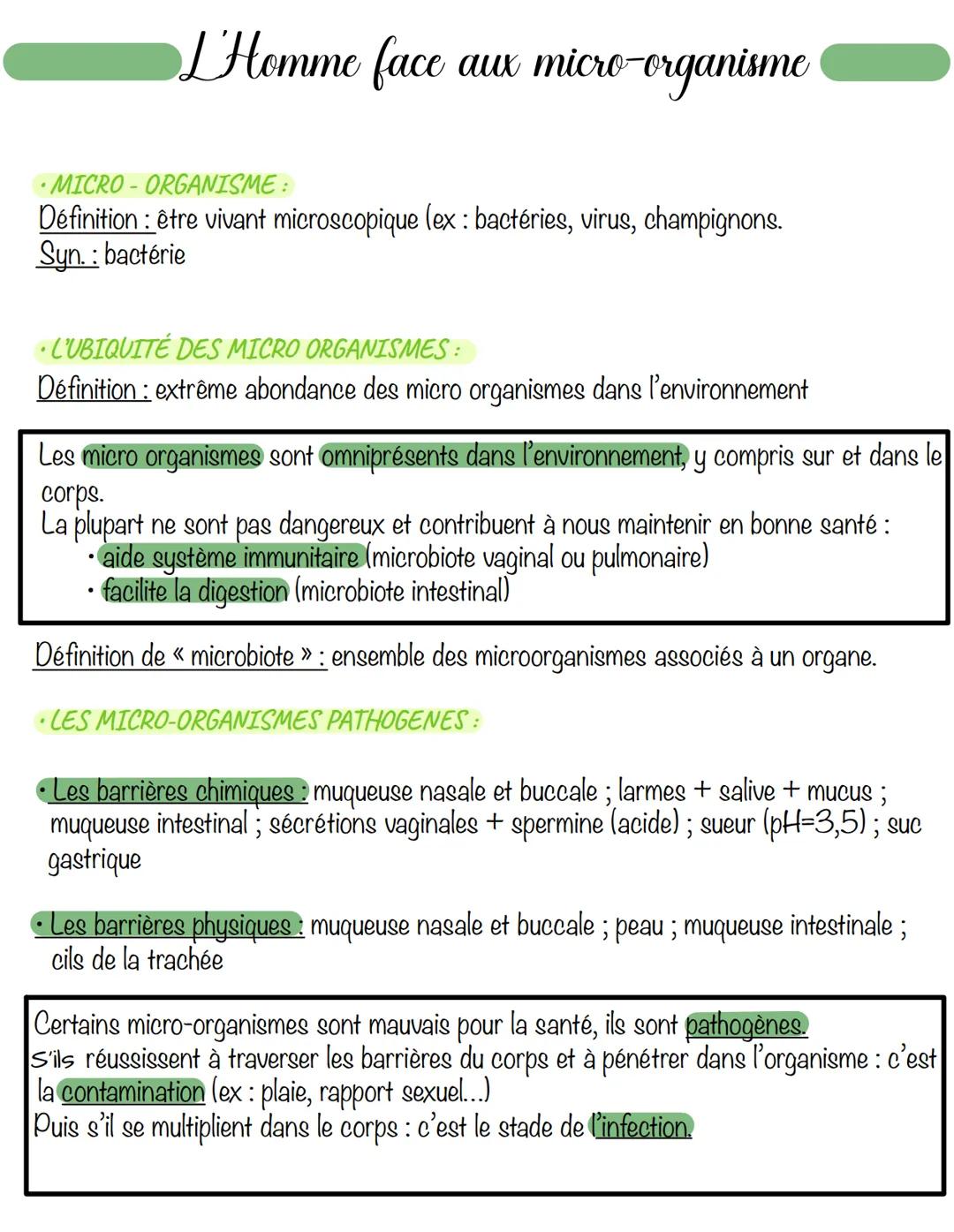 •LUTTER CONTRE L'INFECTION:
Il y a 2 méthodes :
• Méthodes aseptiques (=contre la contamination = prévention)
• Méthodes antiseptiques (=con
