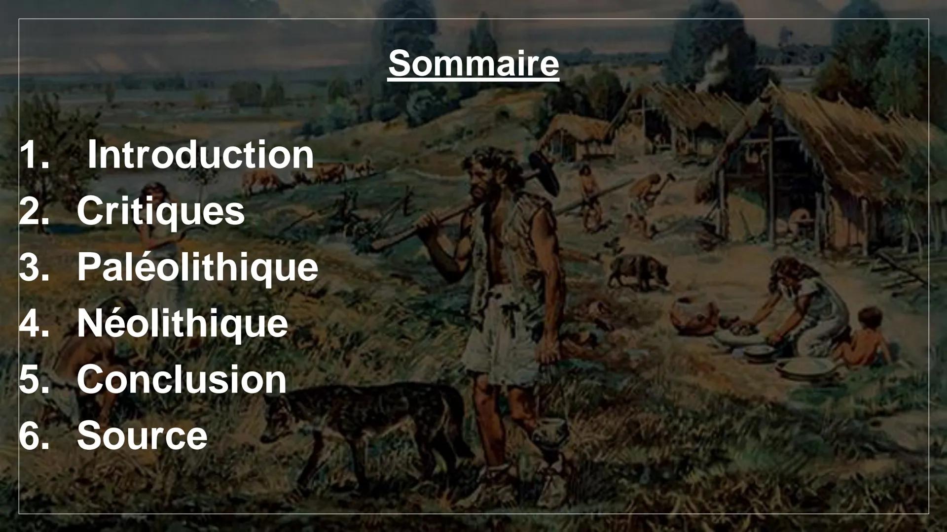 LA PRÉHISTOIRE
La préhistoire est une grande période de humanité.
Elle commence en - 3 millions d'années avant J-C.
Elle réunit plusieurs pé