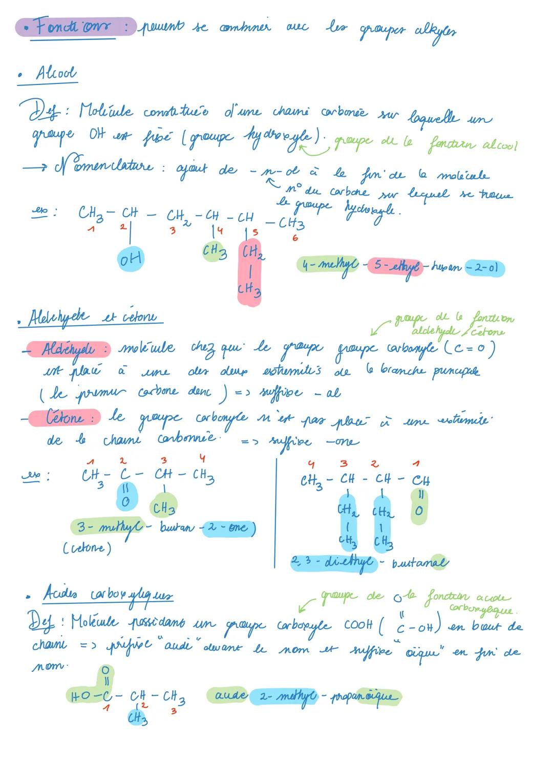 - Formules
- brute :
exemple: $Cty$
Physique - chime
Nomenclature
$C_m H_n N_n O$ ... atomer ranges dans
$
↑$
I'ordre alphabetique
$n$