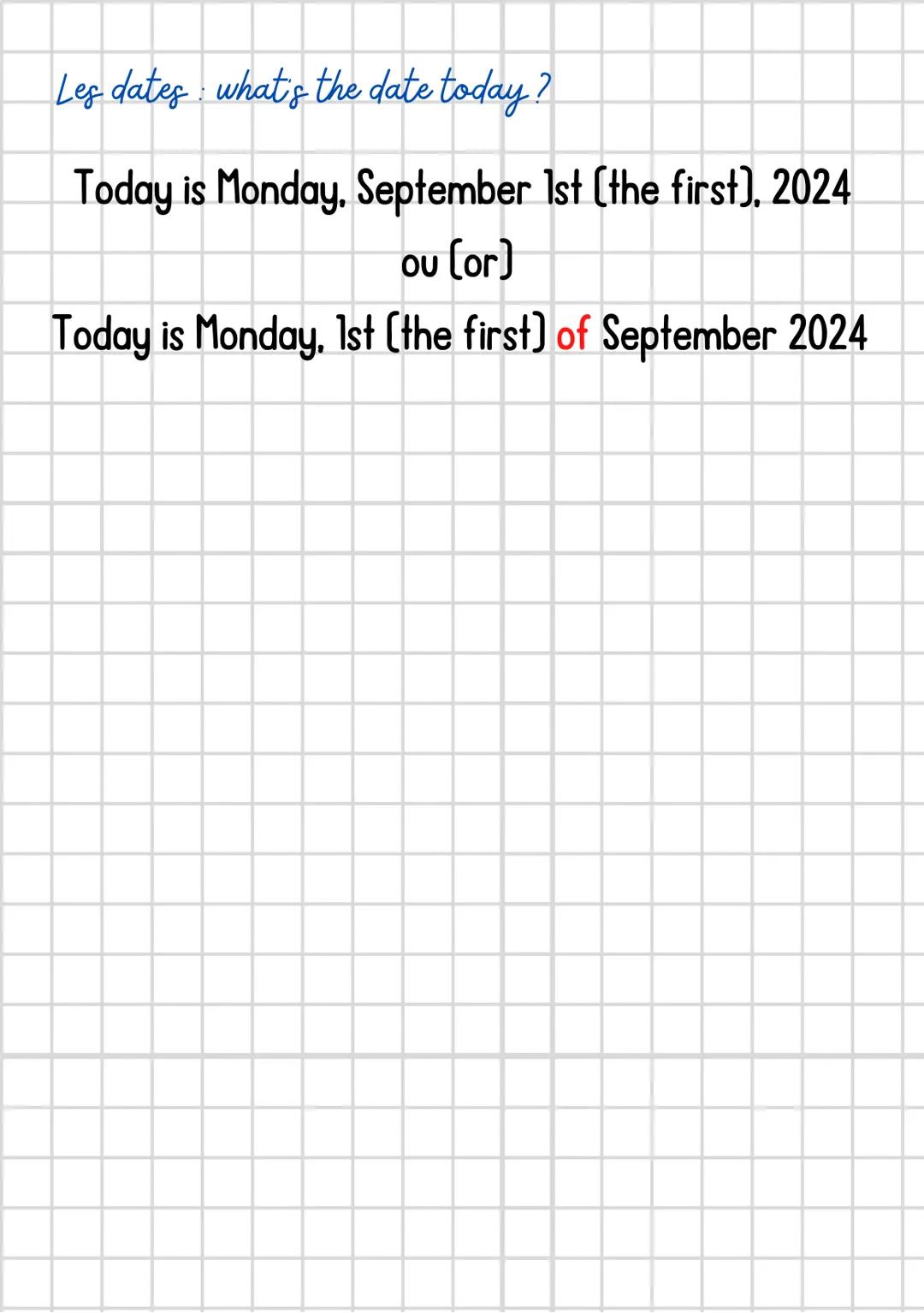 Anglais
les bases de classe : les humeurs, les absents,,
la date....
Les humeurs: How are you?
I'M FINE, I'M OK, I'M
GOOD, I'M VERY WELL,
I'