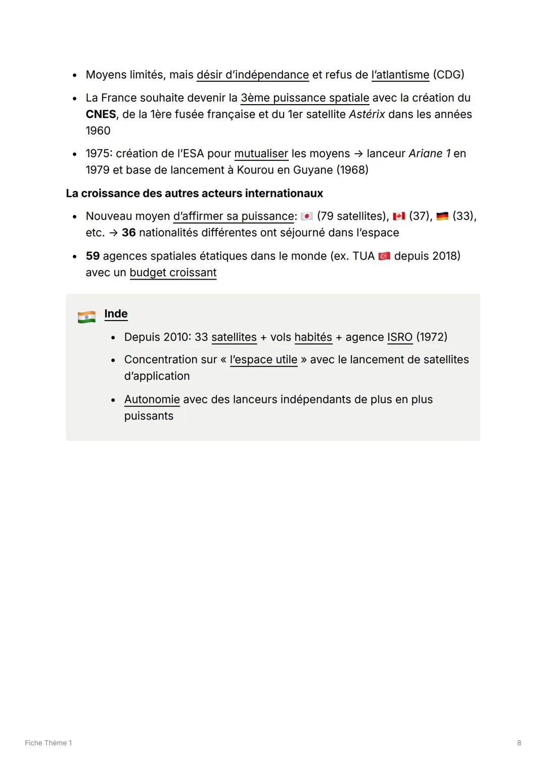 #
Fiche Thème 1
Introduction
• La Terre est le seul objet céleste connu pour abriter la vie
• "L'océan mondial" occupe 71% de la surface ter
