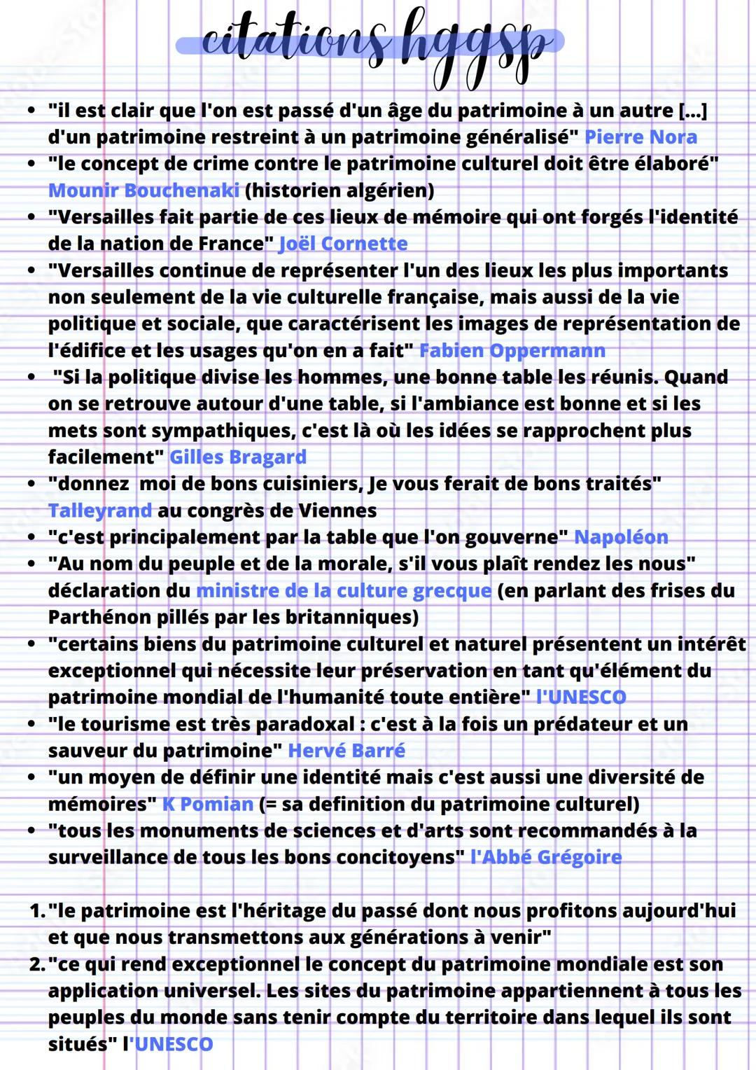 citations hggsp
GUERRE ET PAIX
1. "La guerre est un acte de violence destinée à contraindre l'adversaire à
exécuter notre volonté"
2. "Son b