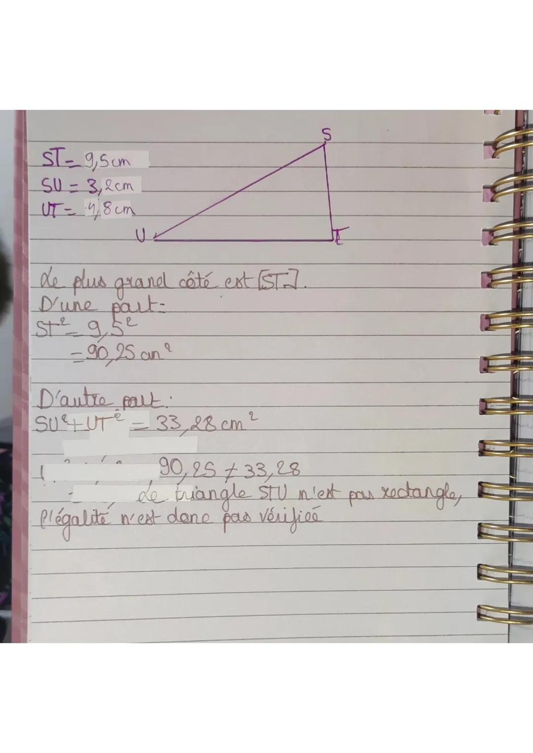 Maths : la réciproque d
du
théorème de
qu'un
La réciproque permet de démontres
triangle est rectangle
ou non.
B.
AB=12cm
BC-13cm
AC=5 cm
E
d