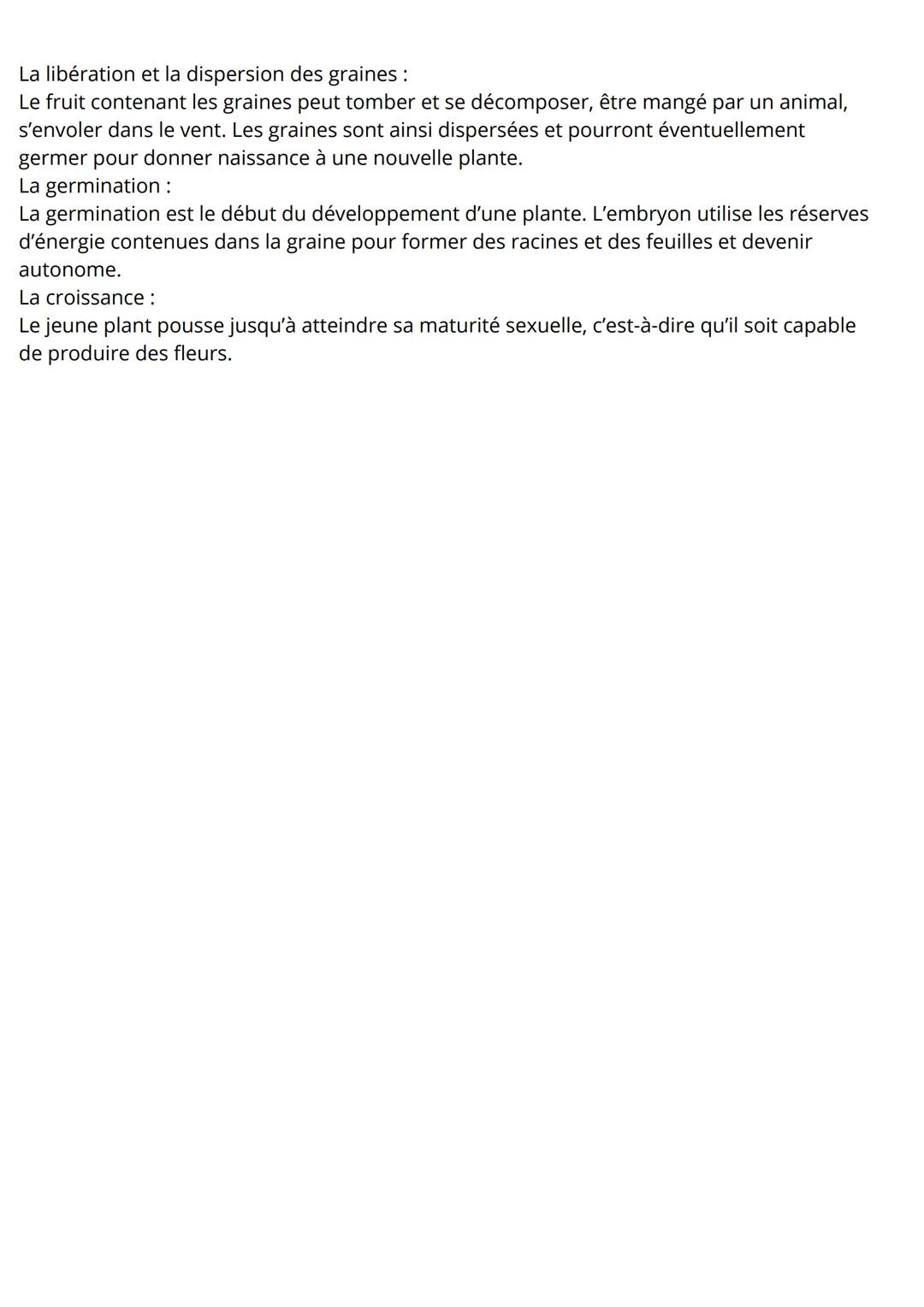 svt
LE CYCLE DE REPRODUCTION DES
PLANTES À FLEURS
La reproduction sexuée des plantes à fleurs est un processus cyclique qui passe par
plusie