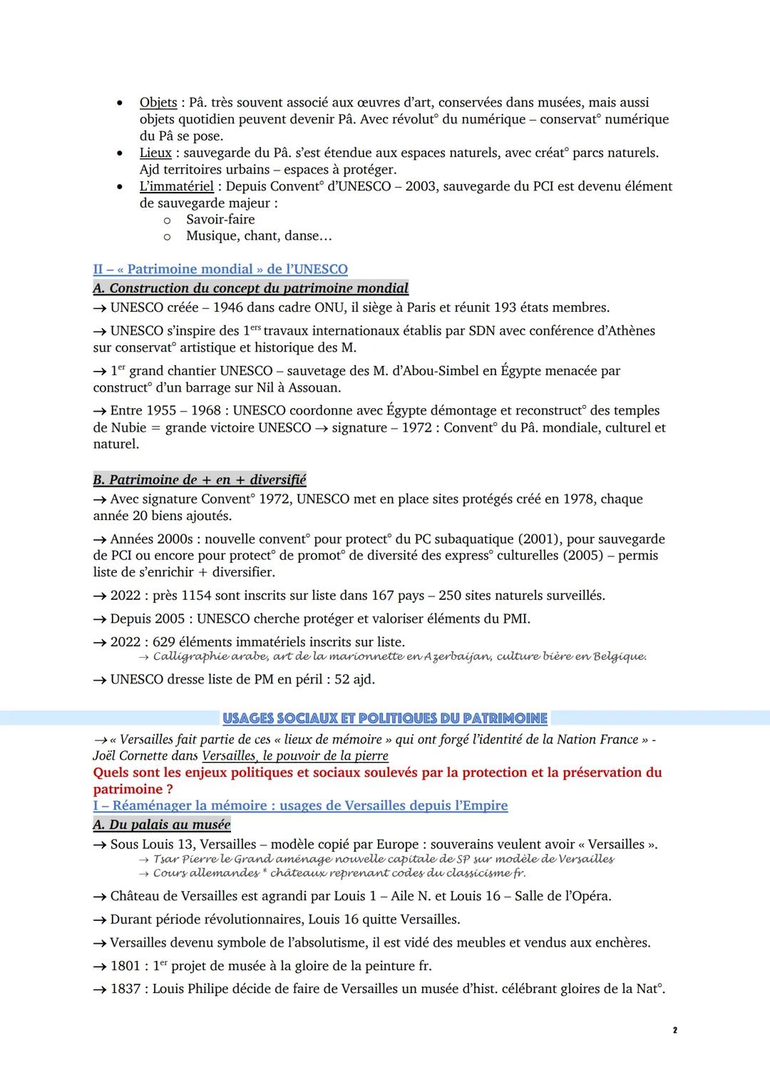 Comment la notion de patrimoine s'est-elle construite et imposée en France et dans le
monde ?
Identifier, protéger et valoriser les patrimoi