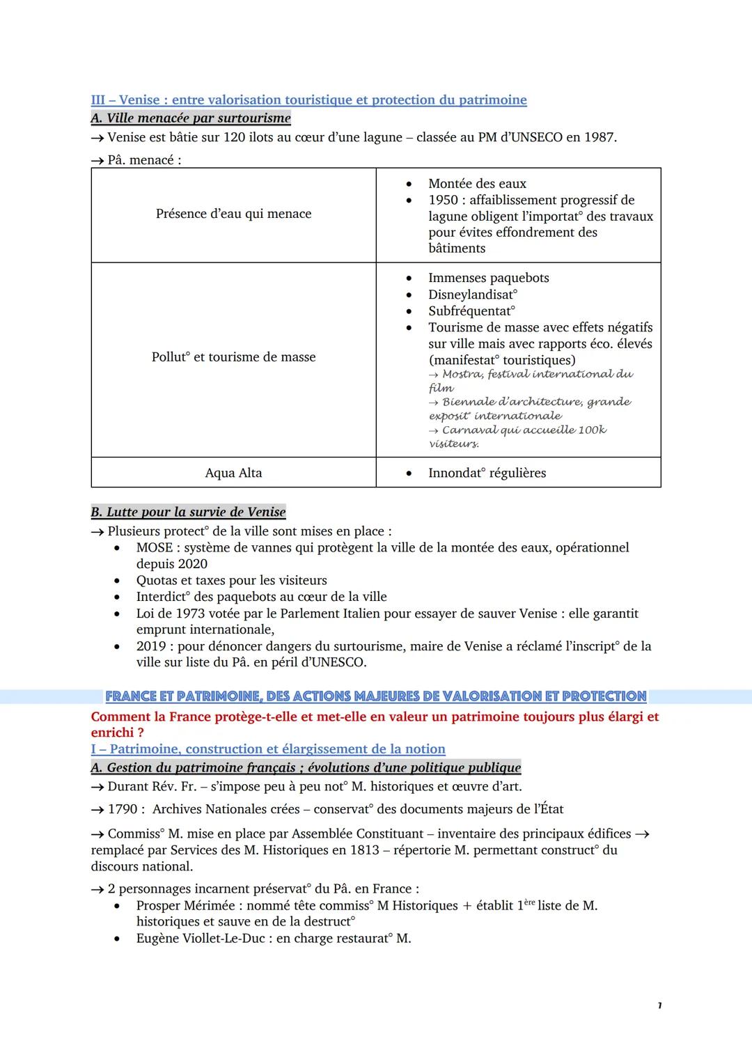 Comment la notion de patrimoine s'est-elle construite et imposée en France et dans le
monde ?
Identifier, protéger et valoriser les patrimoi
