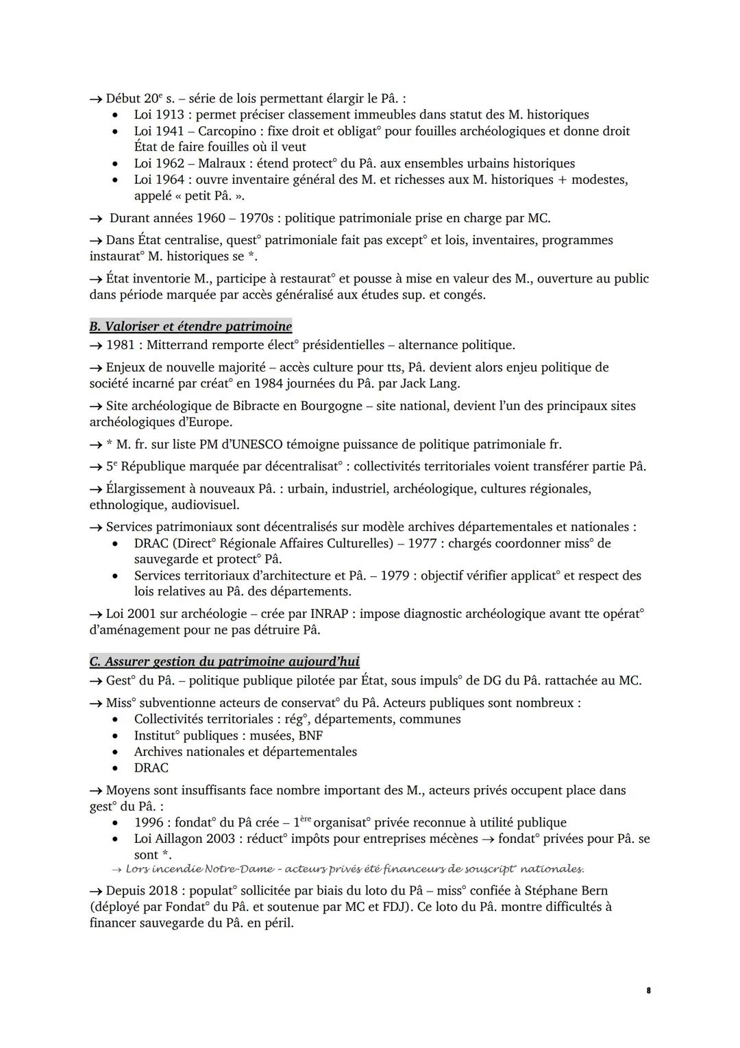 Comment la notion de patrimoine s'est-elle construite et imposée en France et dans le
monde ?
Identifier, protéger et valoriser les patrimoi