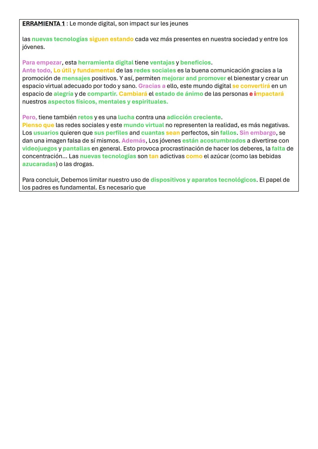 EXPRESSION ECRITE LINGUISTIQUE 1
LV2 ESPAGNOL
COMPETENCES
S'exprimer à l'écrit dans une langue étrangère
>Item 1: Utiliser un vocabulaire ap
