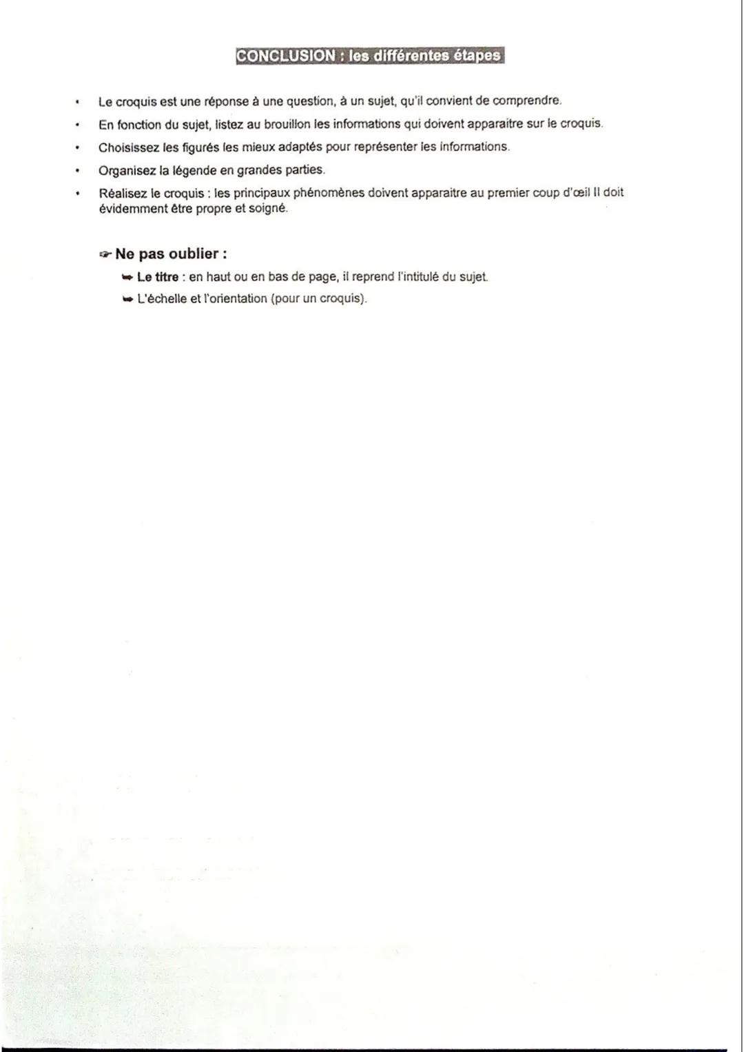 Fiche méthode : Les règles du langage cartographique.
Comment réaliser un croquis?
I-LA NOMENCLATURE:
Ce sont les noms que vous indiquez sur