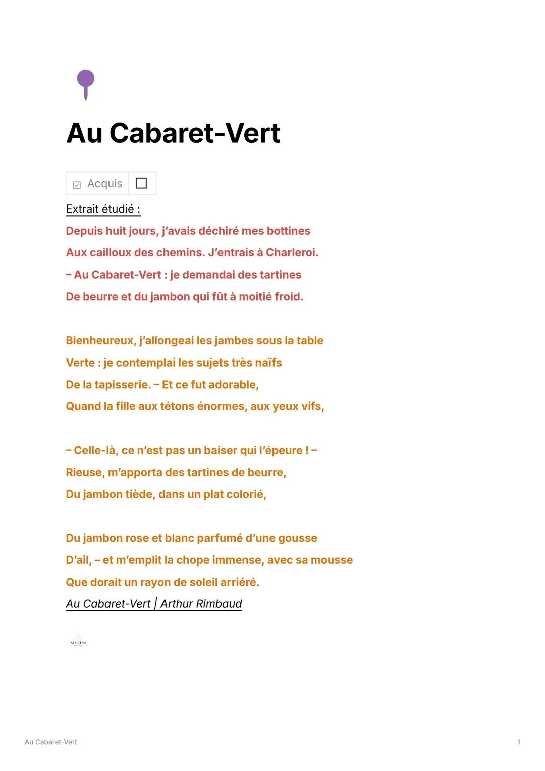 Au Cabaret-Vert