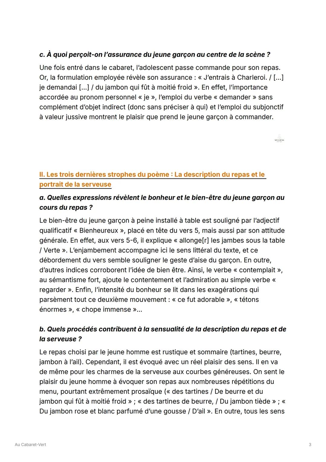 Au Cabaret-Vert
✓ Acquis
Extrait étudié :
Depuis huit jours, j'avais déchiré mes bottines
Aux cailloux des chemins. J'entrais à Charleroi.
-
