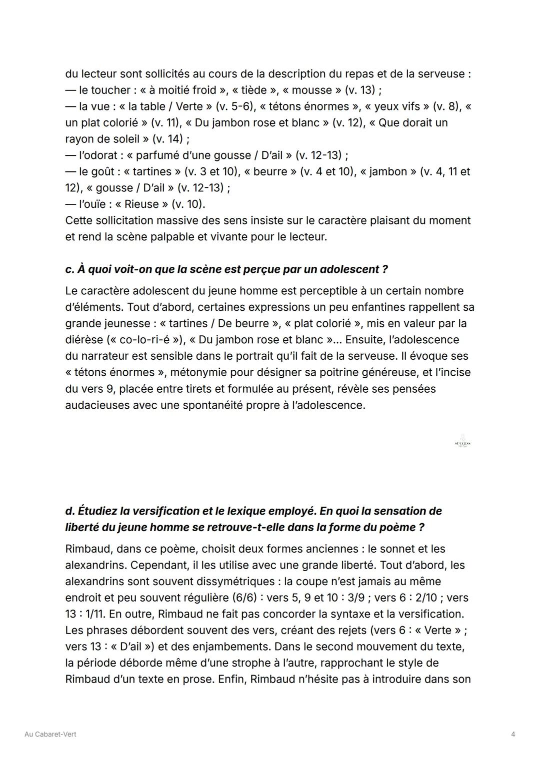 Au Cabaret-Vert
✓ Acquis
Extrait étudié :
Depuis huit jours, j'avais déchiré mes bottines
Aux cailloux des chemins. J'entrais à Charleroi.
-