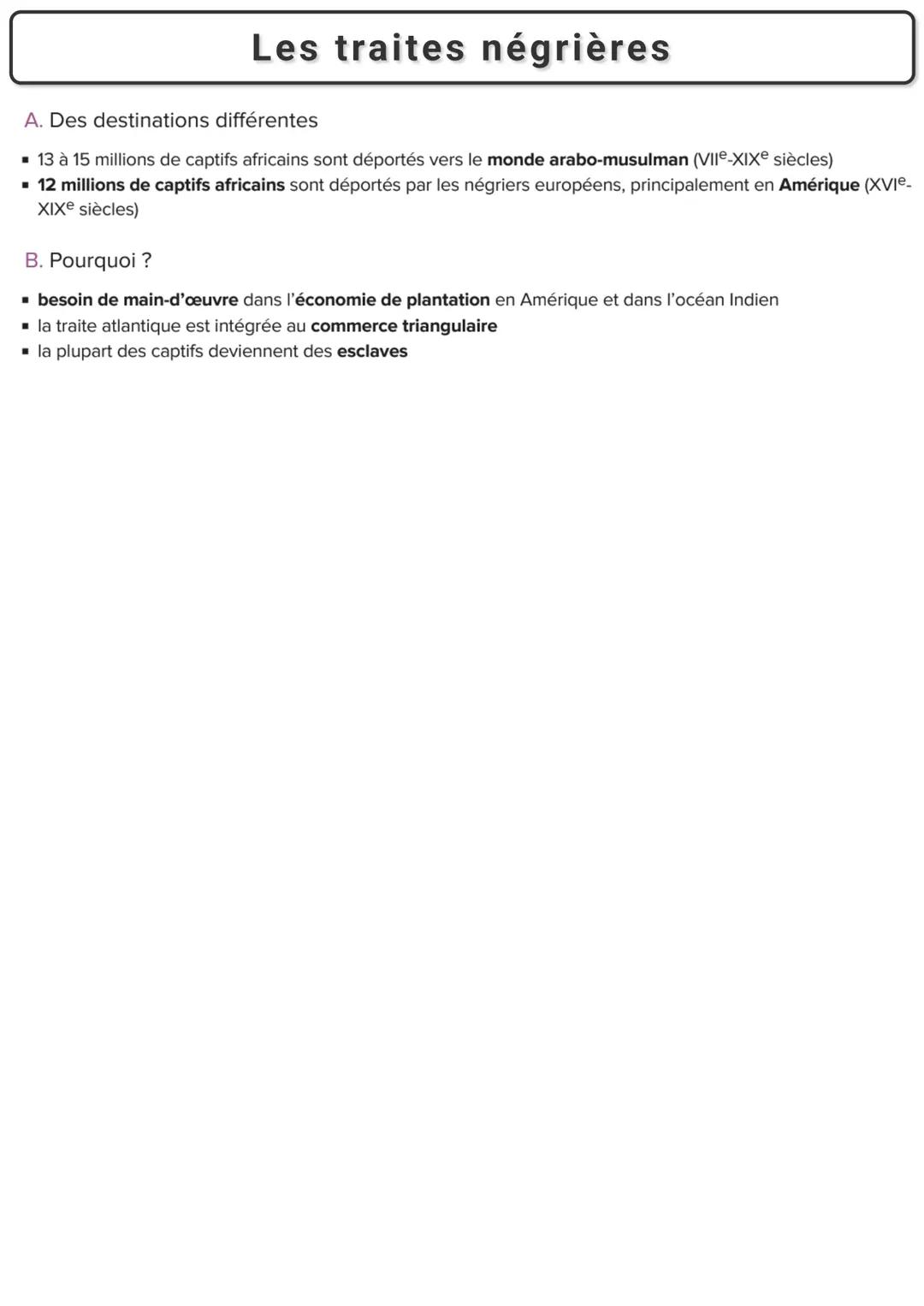 Les traites negrieres