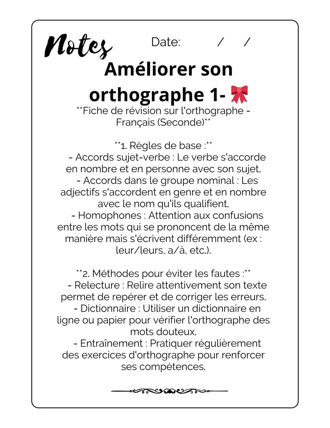 Ne plus faire de fautes d’orthographe partie 1!