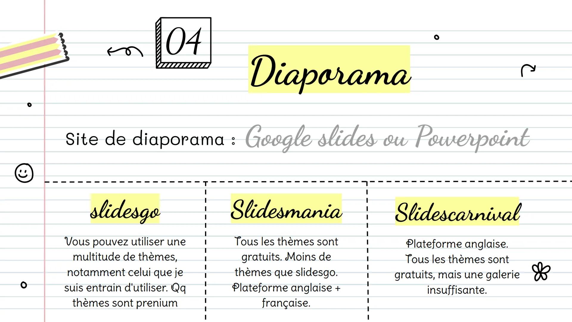 ☆
حمو
*
о
Les meilleurs choses
à faire
Avant la rentrée
'
Prenez des notes *
01
Sommaire
Les fournitures
Les principales choses
qu'il faut a