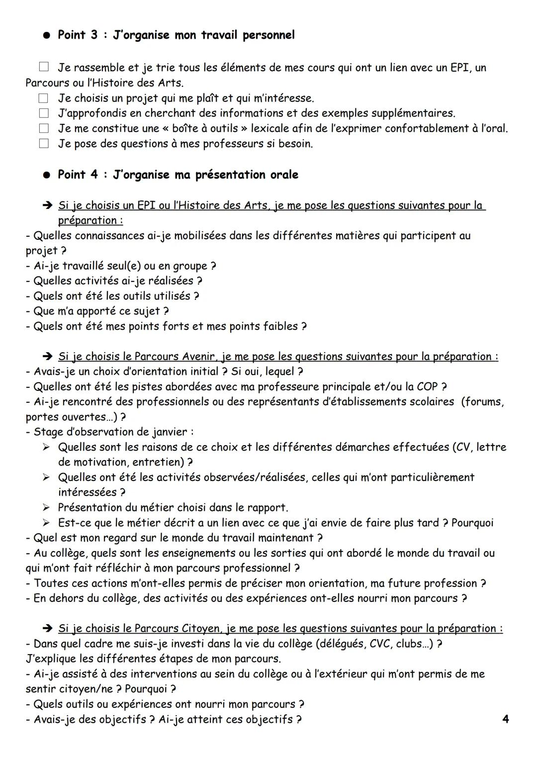 Guide de préparation à l'épreuve orale du DNB
● Point 1 Je connais l'épreuve orale du DNB
Ce que je dois produire...
Présentation:
individue